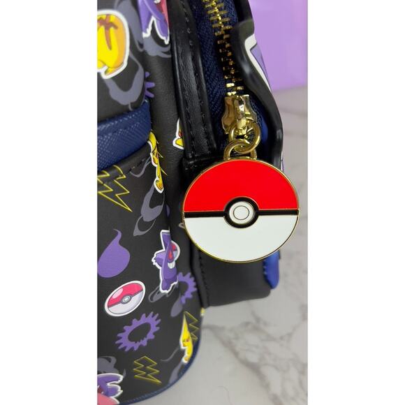 Loungefly Pokémon Pikachu & Gengar Mini Backpack New With Tags 2023 - Picture 7 of 10
